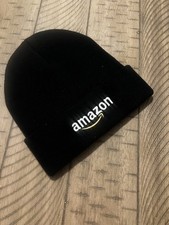 Embroidered Amazon Prime Employee Beanie Black Athletic Fit One Size picture