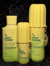 Bath & Body Works Fruit Fusion Banana Blend Mist Lotion Trav Mist Set of 3- NEW picture