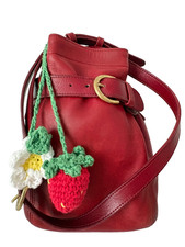 GUC Vtg 90s Coach Leather Soho Bucket Bag #4156 Crossbody Shoulder Purse Red picture