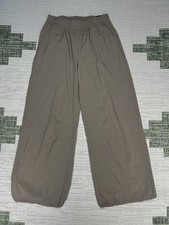 Abercrombie Ypb Motiontek Pants Womens Medium Light Brown Wide Leg New  picture