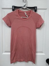 Lululemon Women's Short Sleeve Crew Neck Lightweight Shirt Top Size 4 picture
