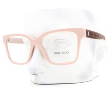 Jimmy Choo Eyeglasses JC 3006U 5014 Glasses Pink Shimmery Temples 55mm w/pouch picture