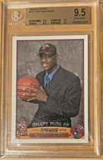 2003/04 TOPPS BASKETBALL 225 HEAT DWYANE WADE RC BGS 9.5 ALL SUBS 9.5 SWEET CARD picture