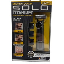 Microtouch Solo Titanium Full Body Groomer, 1x Cutting Head, 3x Trim Combs [NEW] picture