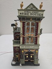 Lemax 2001 Powell St. Fire House Caddington Village #15578 Retired Collectible picture
