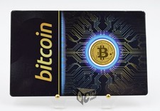 Gold Bitcoin 1/1000 Oz 999 Gold Medal in Card picture