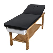 Uimoso Wooden Medical Exam Table with Adjustable Backrest for Clinical Use picture