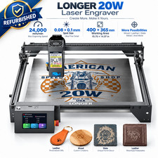 LONGER 20W Laser Engraving Machine 20 Watt Laser Engraver Laser Cutter Used-C🔥 picture