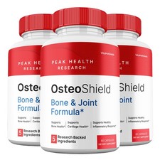 OsteoShield Capsules, Max Strength Formula for Bone & Joint Support  (3 Pack) picture