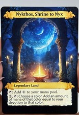 Nykthos, Shrine to Nyx Proxy Card with Custom designed art picture