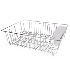 Mainstays Stainless Steel Kitchen Dish Drying Rack and Drainer, Rust-Resistant . picture