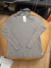 New Vuori Strato Tech Longsleeve Hoodie Pullover Heather Grey Men's Medium M $78 picture