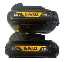 (2) NEW Genuine DEWALT DCB120 12V 12 VOLT MAX 1.5AH Lithium-Ion Battery Packs picture