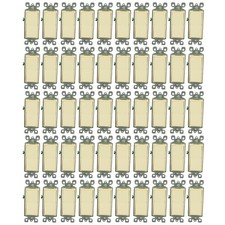 Leviton 5603-2A Almond 3-Way Decora Rocker Wall Light Switch 15A 120/277VAC 50pc picture