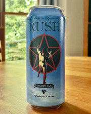 RUSH Fifty Something Golden Ale 16 fl oz Beer Can Empty picture