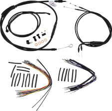 Burly Brand B30-1009 Black Vinyl Cable Line Kit 14in Ape Hangers 00-06 FLST picture