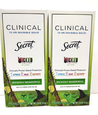 2 WICKED Limited Ed. Secret CLINICAL Antiperspirant Deodorant WICKEDLY WONDERFUL picture
