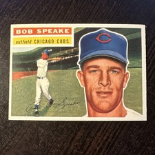 1956 TOPPS #66 BOB SPEAKE WB VG (CREASE) *Hot Corner Vintage* F picture