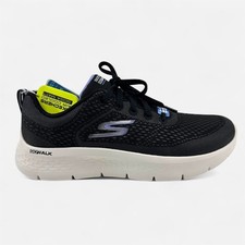 Skechers Go Walk Flex Kali Black Lavender Womens Athletic Ultra Go Sneaker picture