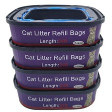 4 Pack Cat Litter Refill Bags Cartridges Compatible with Genie Blue picture