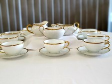 Vintage Thomas Bavarian Porcelain Coffee/Tea, Sugar& Creamer 23 Pc. Cr 1908-1939 picture