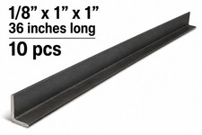 Angle Iron Metal Stock 1/8” -1”x 1”x 36” [10 Pieces] picture