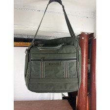 Vtg 1992 Samsonite Mystic Nylon Travel Bag Green Crossbody Messenger Carry On picture