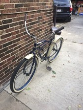Huffy Vintage Cruiser Bike Blue & Cream 26 in Steel Frame picture