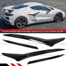 For 2023-27 Corvette C8 Z06 E-Ray Full Carbon Fiber Side Vent Door Garnish Trim picture