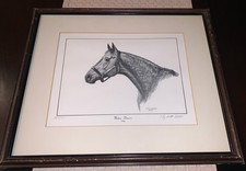 “Native Dancer” Print By Equestrian Artist Elizabeth Bell~ AP 2/20~1954 RARE picture