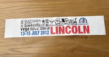 Vintage Scooter Rally Leg Shield Banner Lincoln 2012. 14 years old Not patch picture