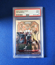 Panini 2020 Prizm Joe Burrow RC Rookie Base #307 PSA 9 Cincinnati Bengals picture