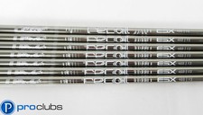 7pc NEW UST MAMIYA RECOIL ESX 460 F3 REGULAR FLEX GRAPHITE IRON SHAFTS .370 TIP picture