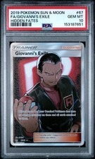 [PSA 10] Giovanni's Exile 67/68 Hidden Fates Holo Ultra Rare 2019 picture