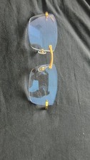 GENUINE CARTIER RIMLESS SUNGLASS FRONT FRAME (NO TEMPLES OR (C LOGOS) picture