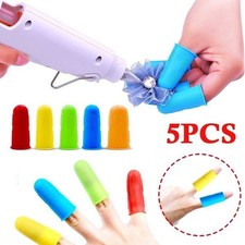 3/5pcs Silicone Finger Protector Sleeve/Cover Anti-cut Heat Resistant Kitchen picture