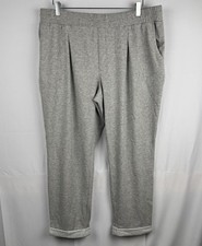 AnyBody Cozy Comfy Jogger Pull On Lounge Casual Pants Grey Size XL picture