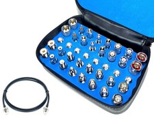Gizwiz Universal RF Coax Adapter Kit 40pcs N UHF Mini BNC TNC SMA RCA F Cable  picture