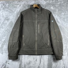 KUHL Burr Jacket Mens Medium Brown Full Zip Canvas Workwear 1052 picture
