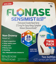 FLONASE Sensimist Allergy Relief TWIN PACK   240/spray  EXP: 10/2028 picture