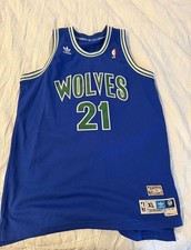 Kevin Garnett Minnesota Timberwolves #21 Adidas HWC Blue Jersey XL +2 picture