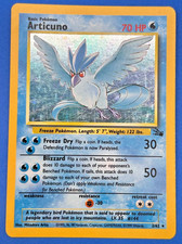 Articuno Pokémon TCG Fossil Holo Rare Card 2/62 English 1999 70 HP Basic picture