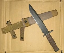Vintage OKC3S OKC-3S Knife Bayonet USMC & Sheath Military Ontario Knife Co USA picture