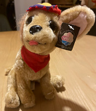 Vintage 1998 Nanco Paco the Chihuahua Plush Dog Beige Red Bandana Hat w/ Tags picture