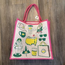 RARE 2026 Masters Limited Pink Tote Bag Pink Green Yellow Gnome Golf PGA Augusta picture