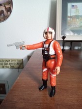 Vintage Star Wars 1978 Luke X-Wing Pilot Figure Complete KADER MIHK *PLS READ* picture