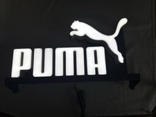 New Authentic PUMA LED Light Sign Store Display Wordmark FL-BS-PW Sneaker Room picture