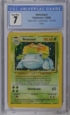 Venusaur 015/102 Base Set Holo CGC 7 picture