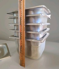 1.8 QT Polar Stainless Steel Restaraunt Pans (5 pans and 1 Lid) picture