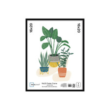 Mainstays , 16x20 Picture Frame , Black Flat Profile Wall Photo Frame. picture